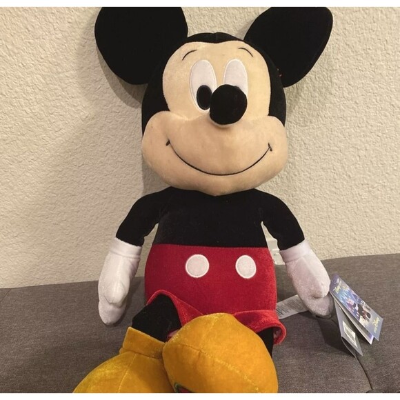 Disney Once Upon A Christmas DVD Tin & Large 18" Velvet Mickey Plush Gift Set - Picture 7 of 13